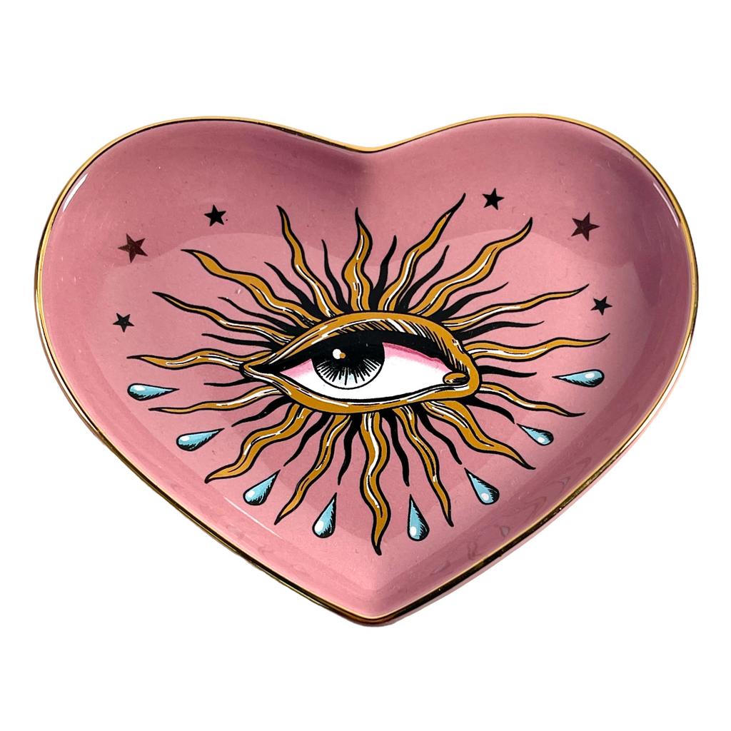 Spitfire Girl - Pop Art Eye Heart Dish