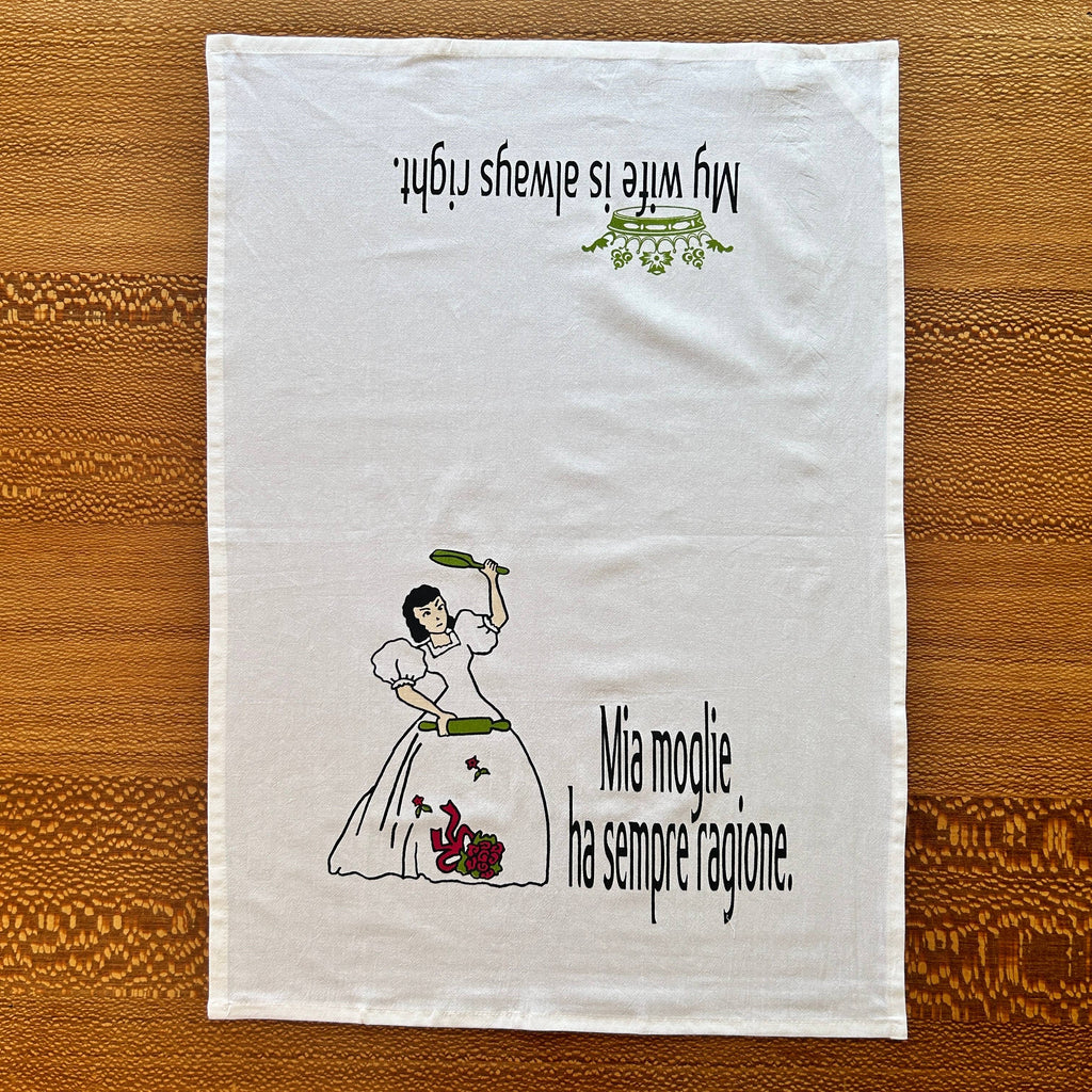 My Wife Is Always Right Dish Towel