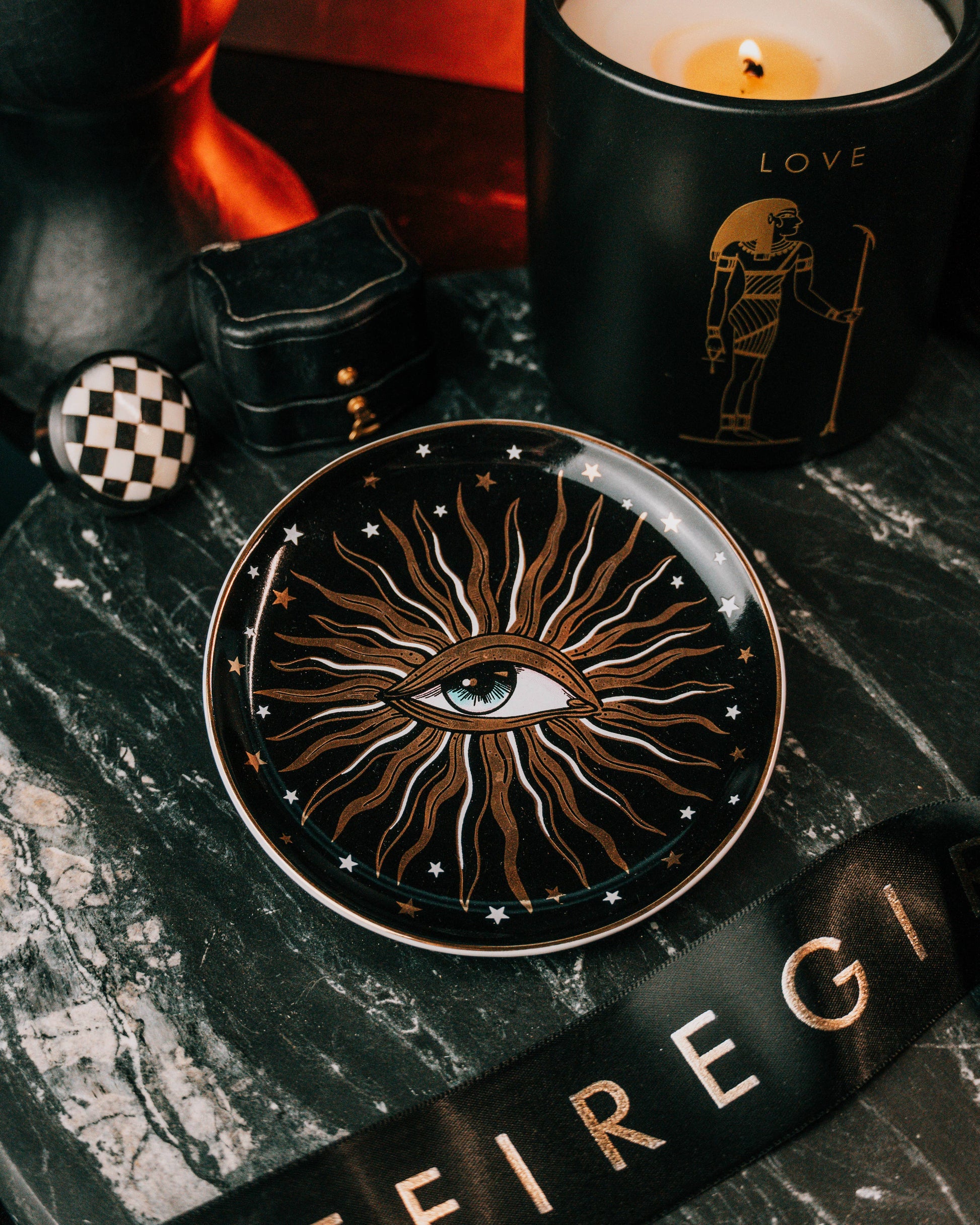 Spitfire Girl - Pop Art Round Ceramic Dish